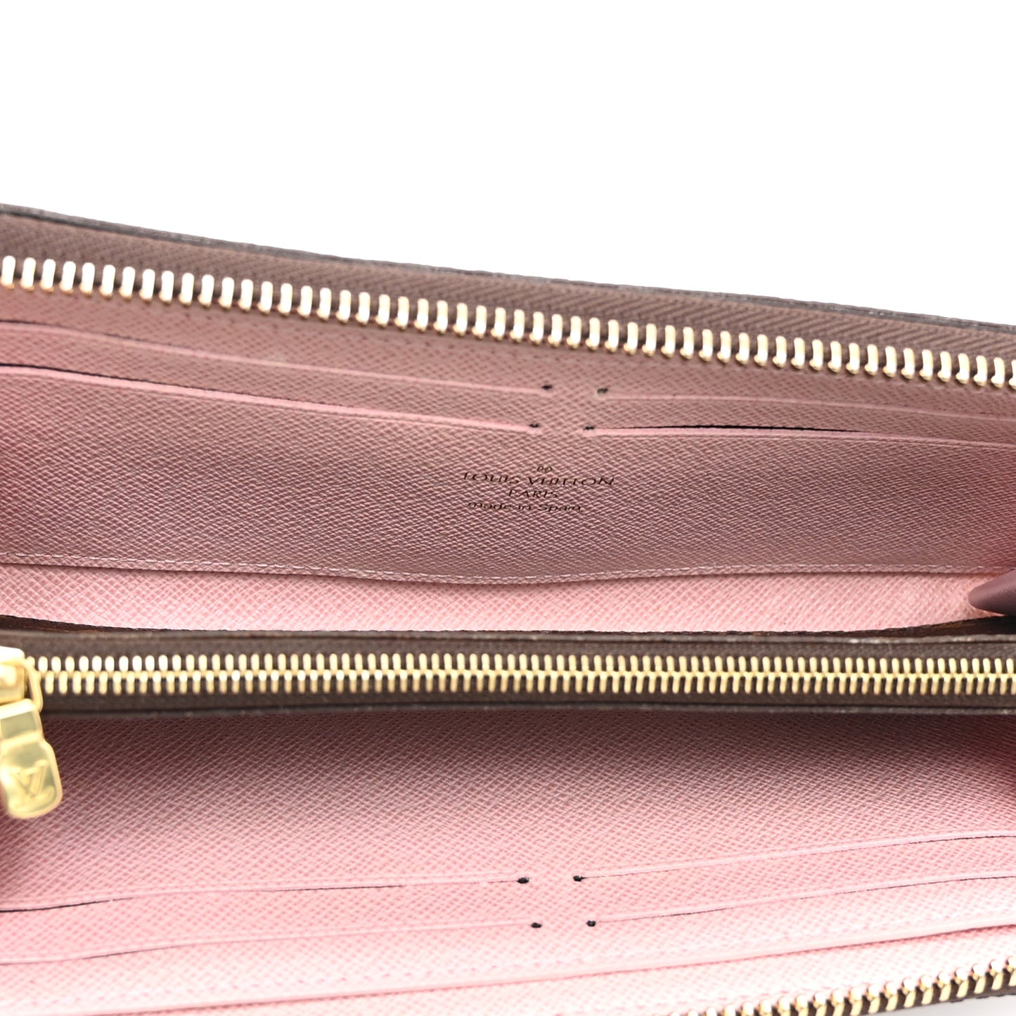 Monogram Clemence Wallet Rose Ballerine
