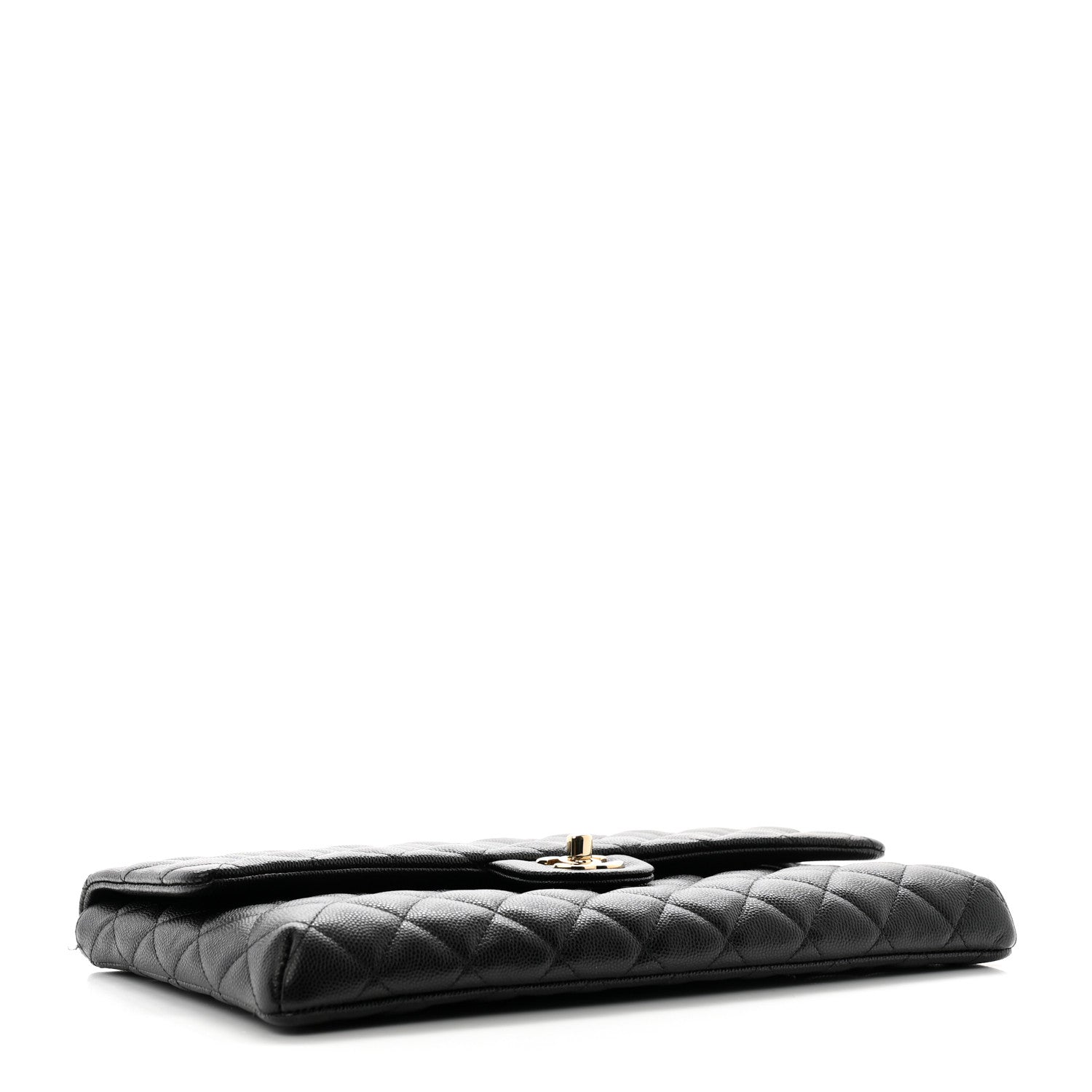 Chanel Caviar Quilted Flap Clutch Black 4 of 9