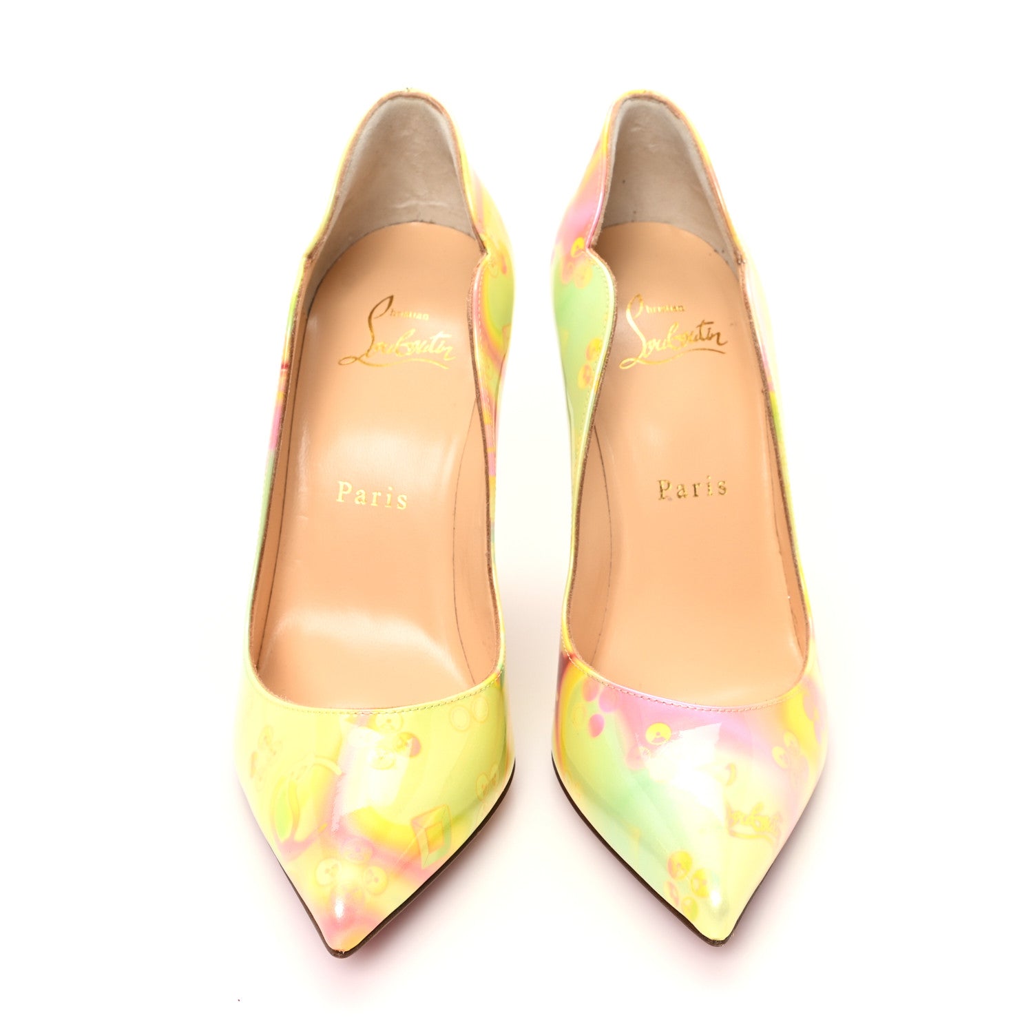 Christian Louboutin Patent Discolaser Hot Chick 100 Pumps 36.5 California 36.5 3 of 8