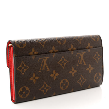 Louis Vuitton LOUIS VUITTON Monogram Sarah Wallet NM Coquelicot 3 of 6