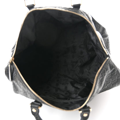 Gucci Guccissima Medium Carry On Duffle Black 5 of 11
