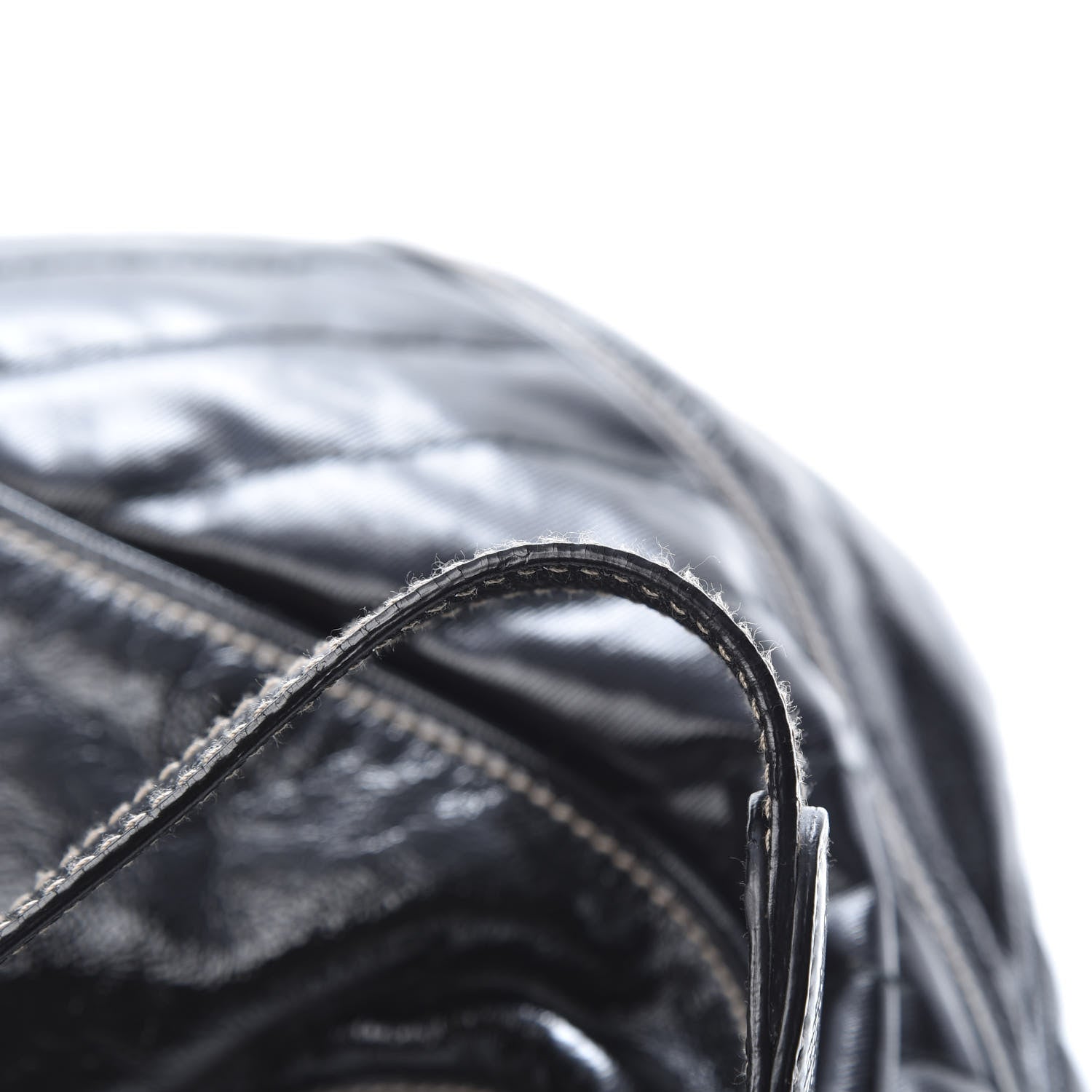 Gucci Patent Calfskin Medium Snow Glam Hobo Black 13 of 15
