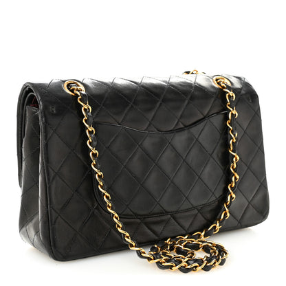 Chanel Lambskin Quilted Medium Double Flap Black 3 of 10