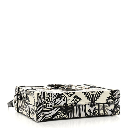 Louis Vuitton Epi Floral Petite Malle White Black 4 of 10