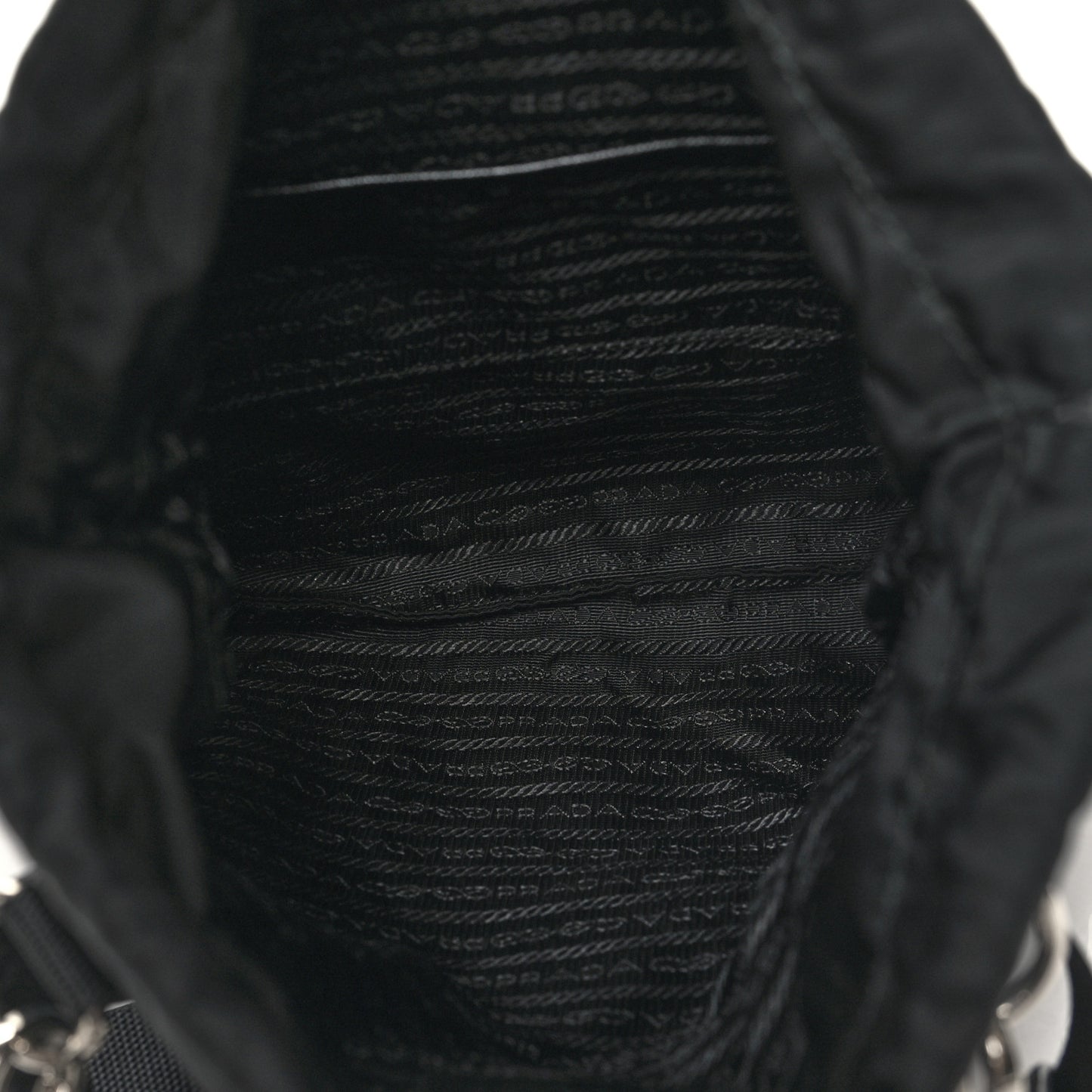 Nylon Drawstring Convertible Crossbody Black