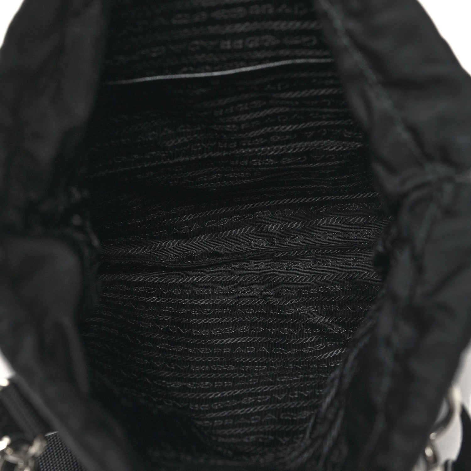 Prada Nylon Drawstring Convertible Crossbody Black 5 of 9