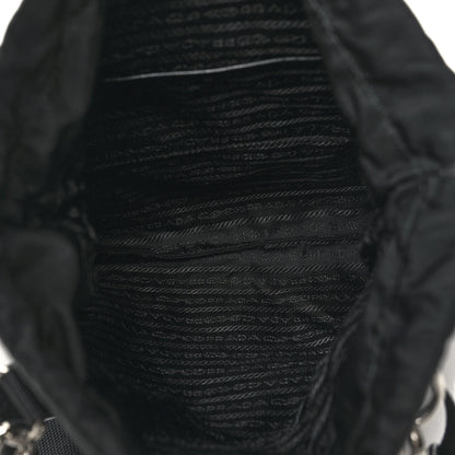 Prada Nylon Drawstring Convertible Crossbody Black 5 of 9