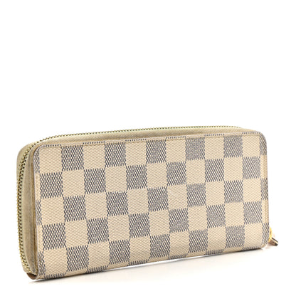 Louis Vuitton Damier Azur Clemence Wallet Rose Ballerine 3 of 13