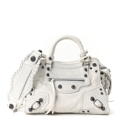 Balenciaga Agneau Arena Neo Cagole Handbag XS Optic White Optic White 1 of 10