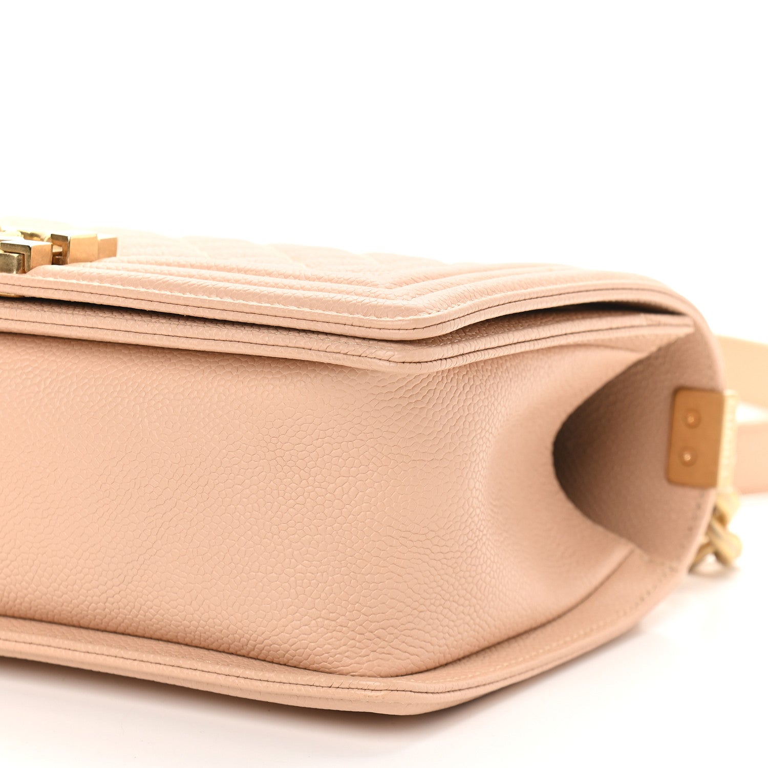 Chanel Caviar Quilted Medium Boy Flap Beige 9 of 9
