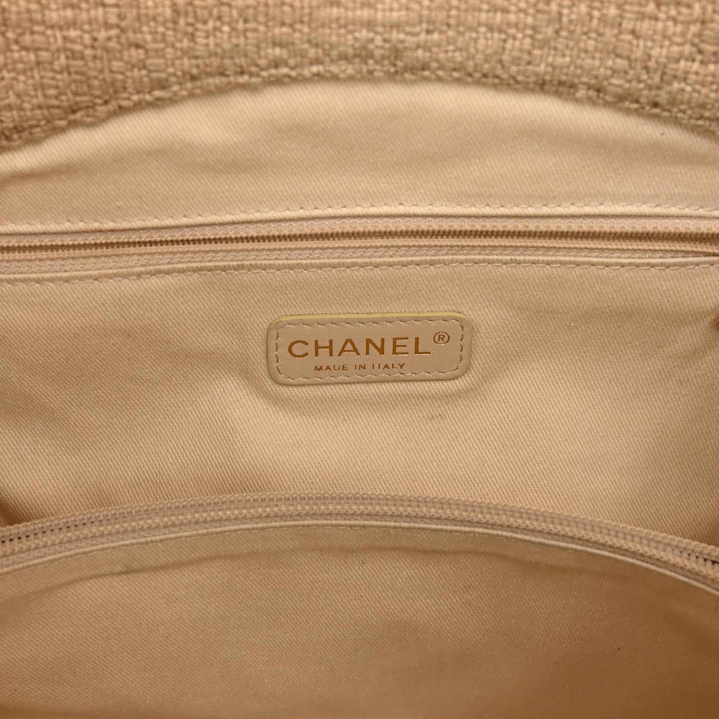 Tweed Nature Tote Beige