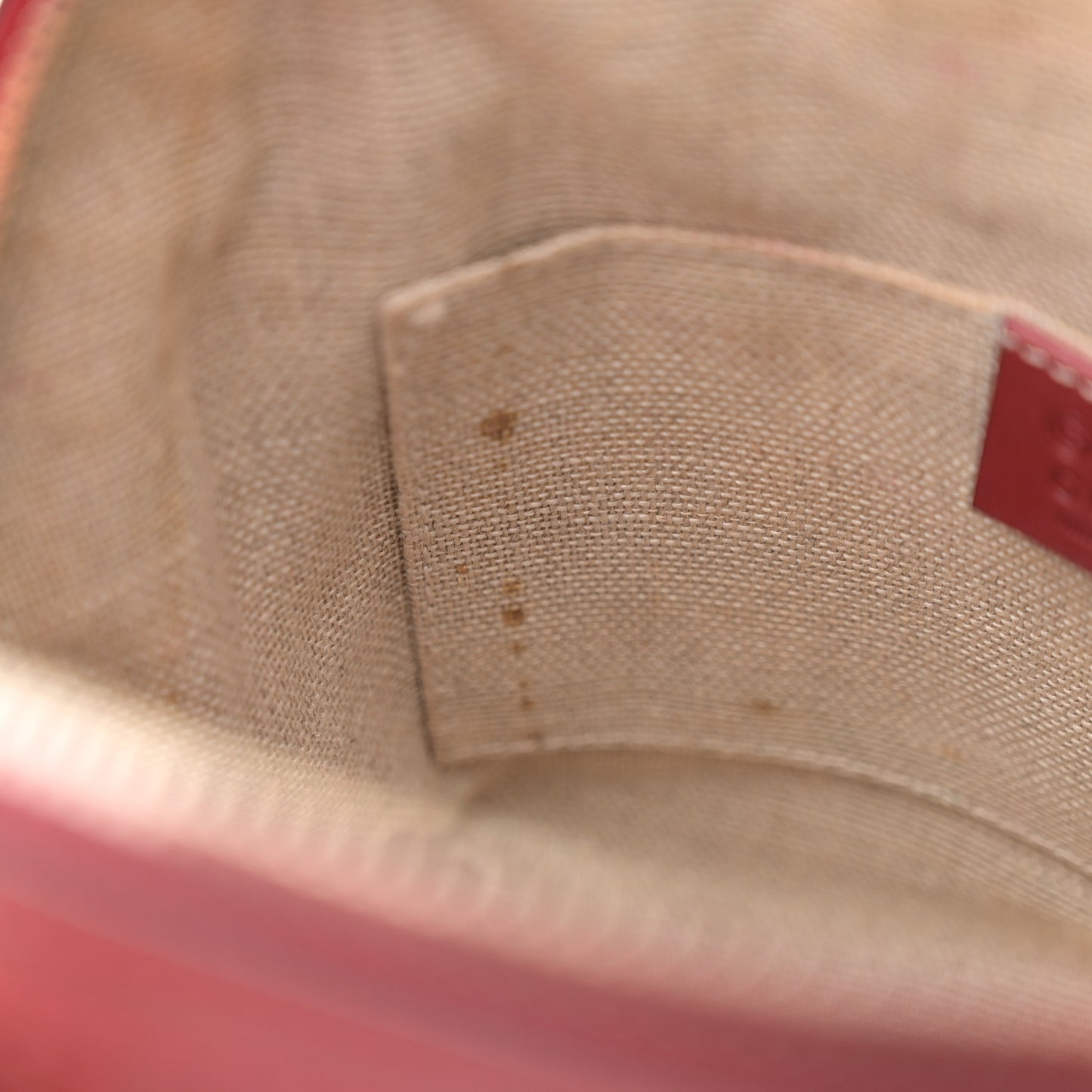 Soft Microguccissima Mini Dome Bag Rosso