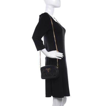 Prada Nappa Gaufre Camera Bag Black 2 of 9