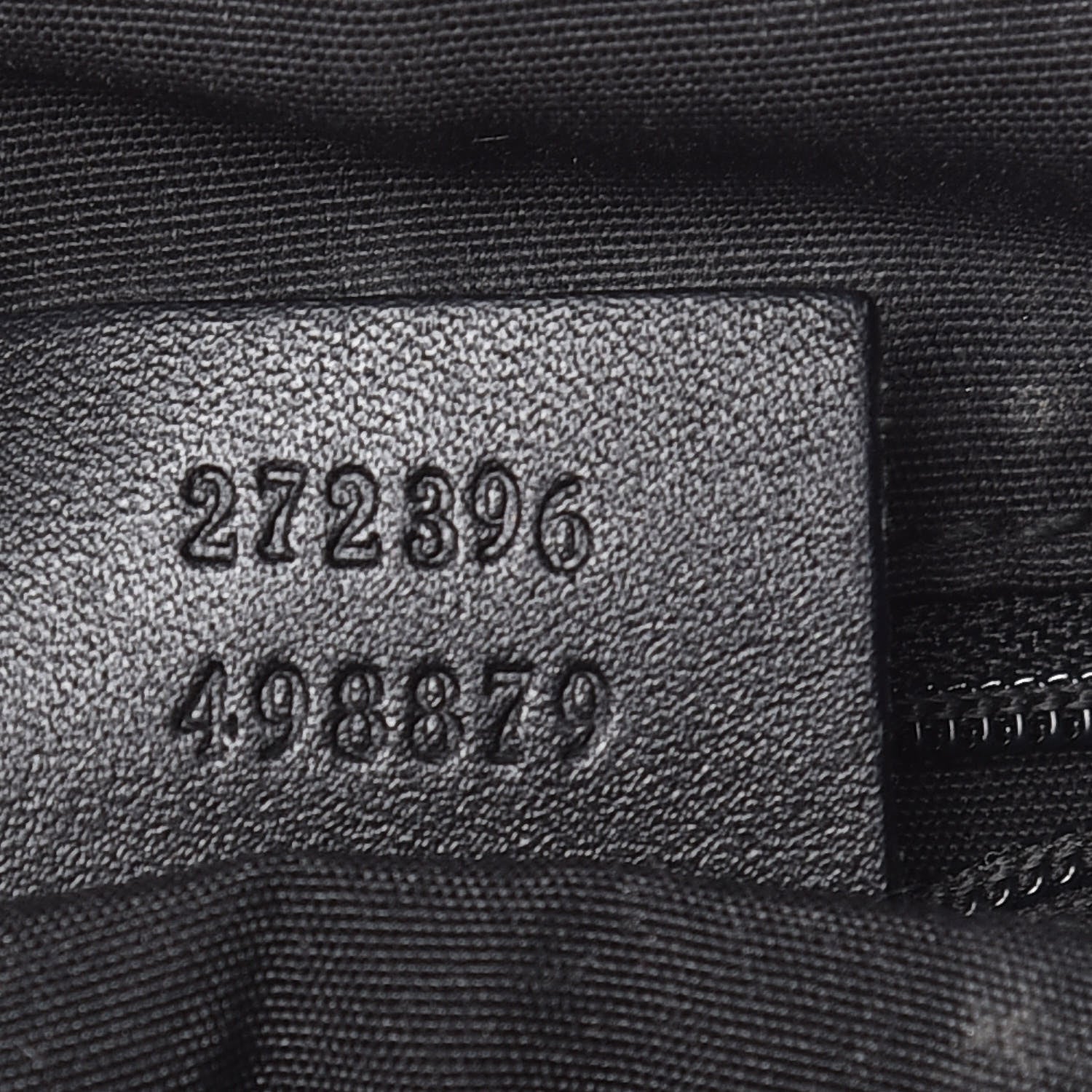 Gucci Guccissima Small Flat Messenger Bag Black 7 of 14