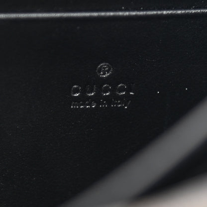 Gucci Calfskin Matelasse GG Marmont Chain Wallet Black 6 of 10