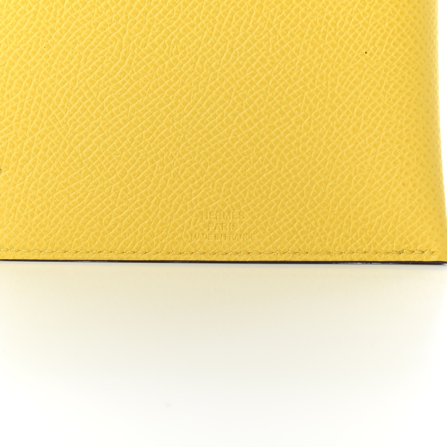 Hermes Epsom Tarmac PM Passport Holder Jaune De Naples 6 of 6
