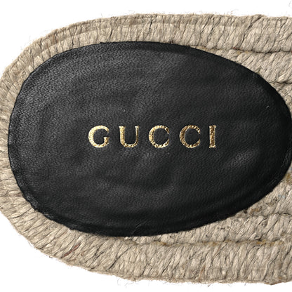 Gucci Nappa Matelasse GG Marmont Espadrille Slippers 39 Black 9 of 14