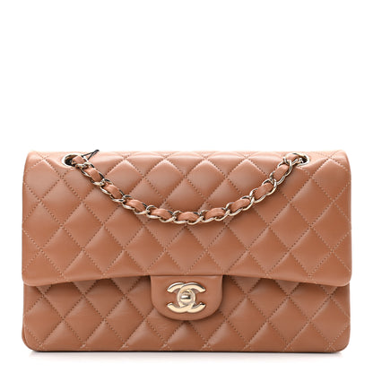 Chanel Lambskin Quilted Medium Double Flap Brown 1 of 11