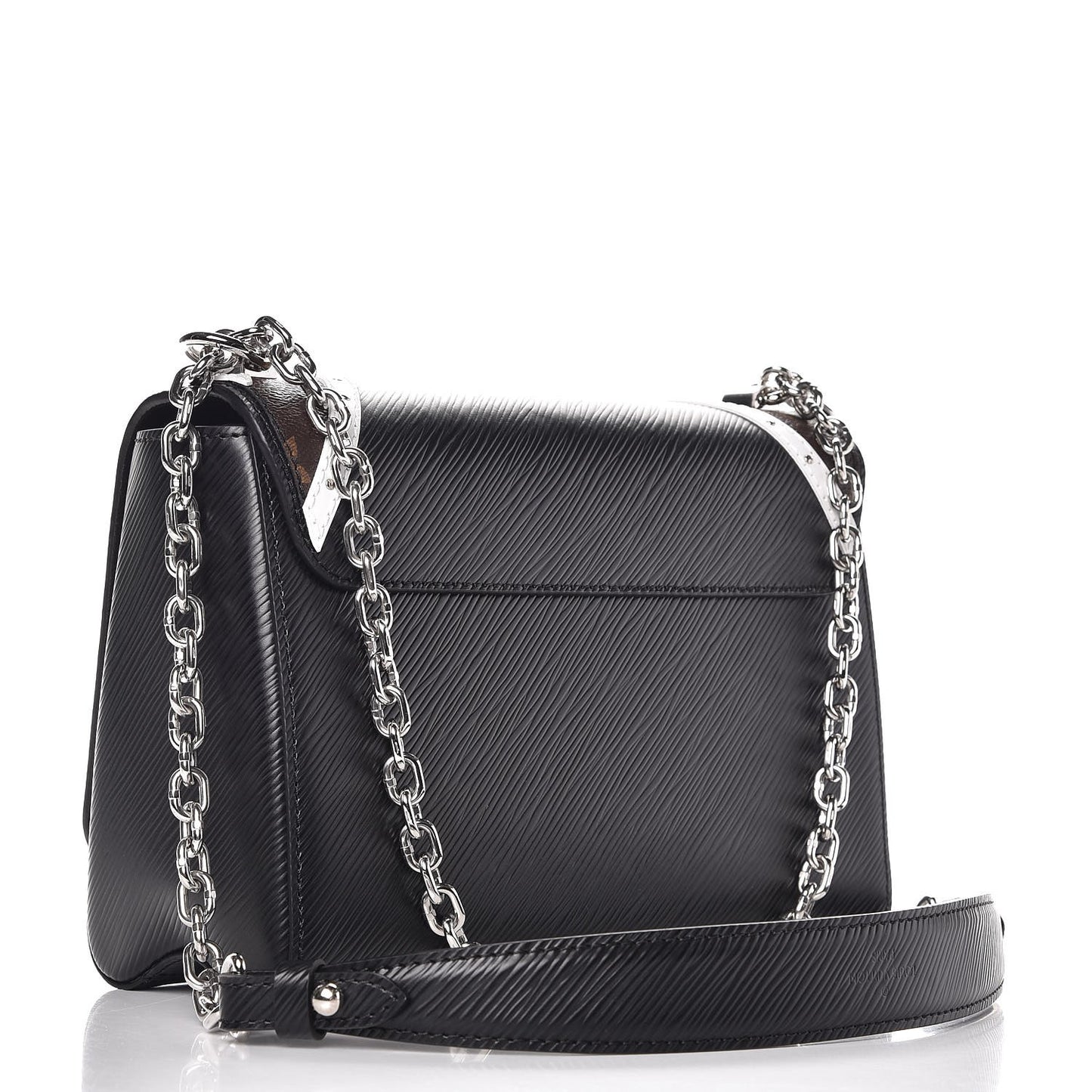 Epi Monogram Twist Shoulder Bag MM Black