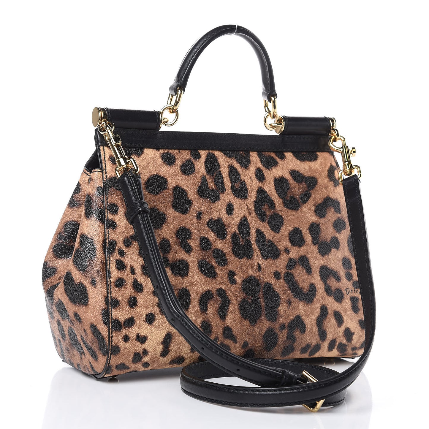 Leo Crepe Medium Miss Sicily Satchel Naturale