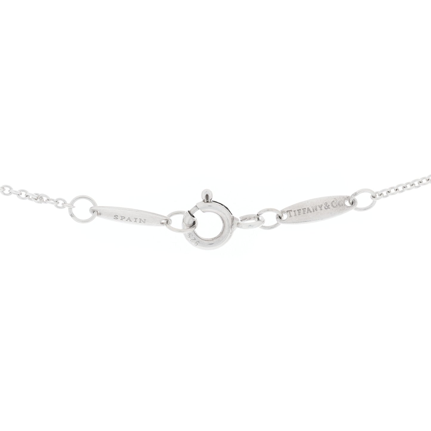 Sterling Silver Diamond .07ct Elsa Peretti Diamonds by the Yard Pendant Necklace