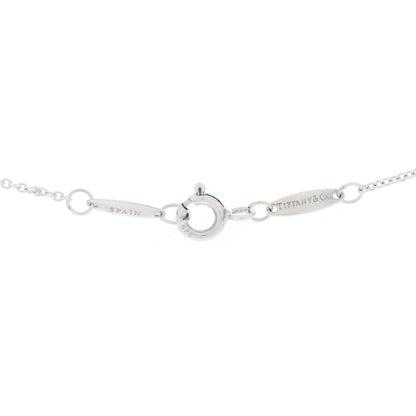 Tiffany Sterling Silver Diamond .07ct Elsa Peretti Diamonds by the Yard Pendant Necklace 3 of 3