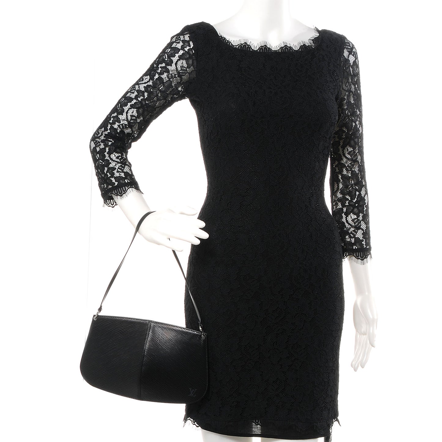 Epi Demi Lune Pochette Black