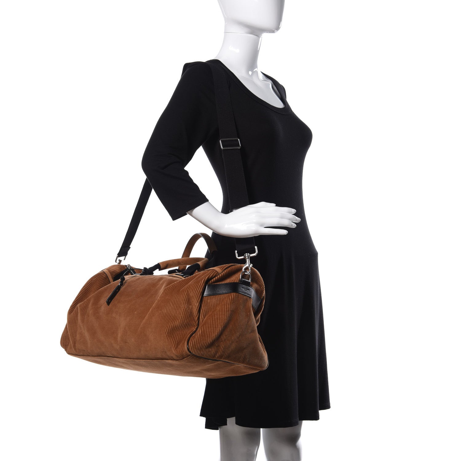 Saint Laurent Corduroy Andy Duffle Bag Brown 2 of 11