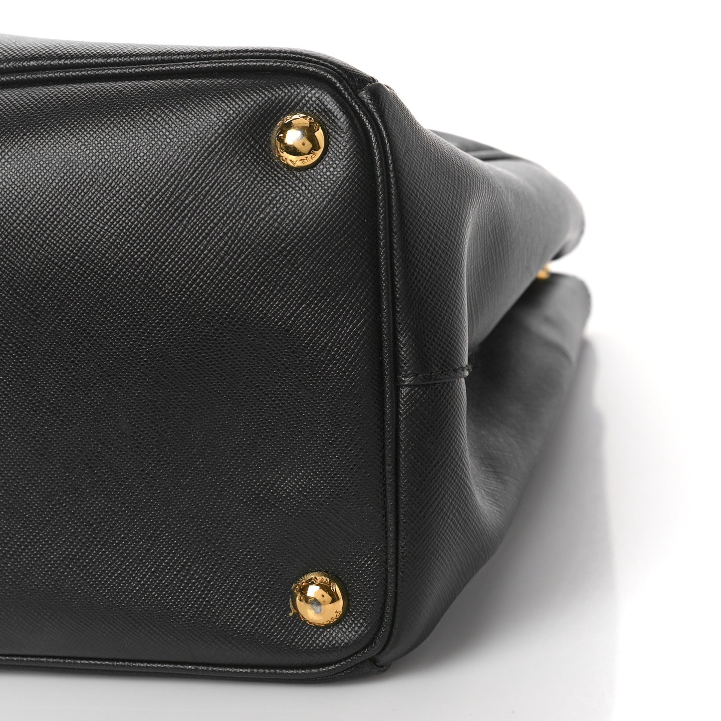 Saffiano Large Galleria Double Zip Tote Black