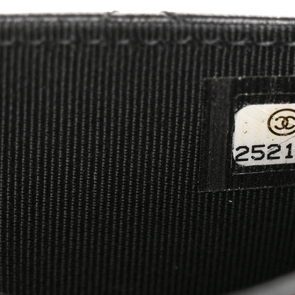 Chanel Lambskin Quilted Flap Card Holder Wallet Black 8 of 12