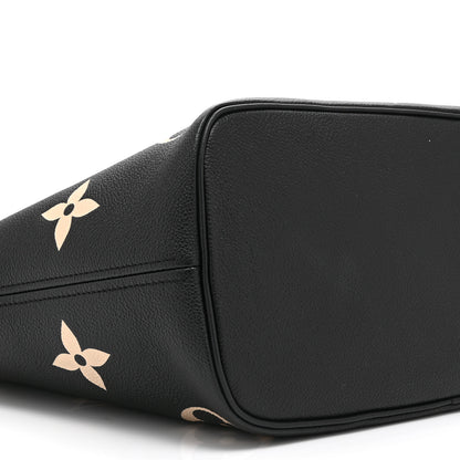 Louis Vuitton Empreinte Monogram Giant Neverfull MM Black Beige 9 of 10