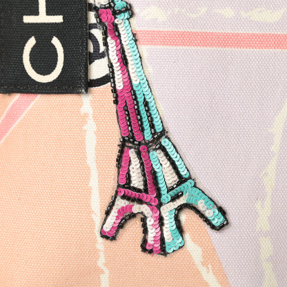Chanel Canvas Printed Eiffel Tower Shoulder Bag 18 of 18