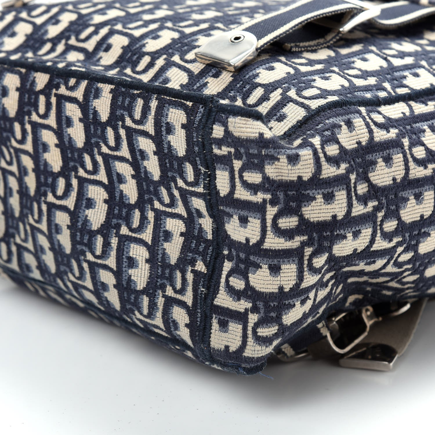 Christian Dior Oblique Backpack Blue White 6 of 8