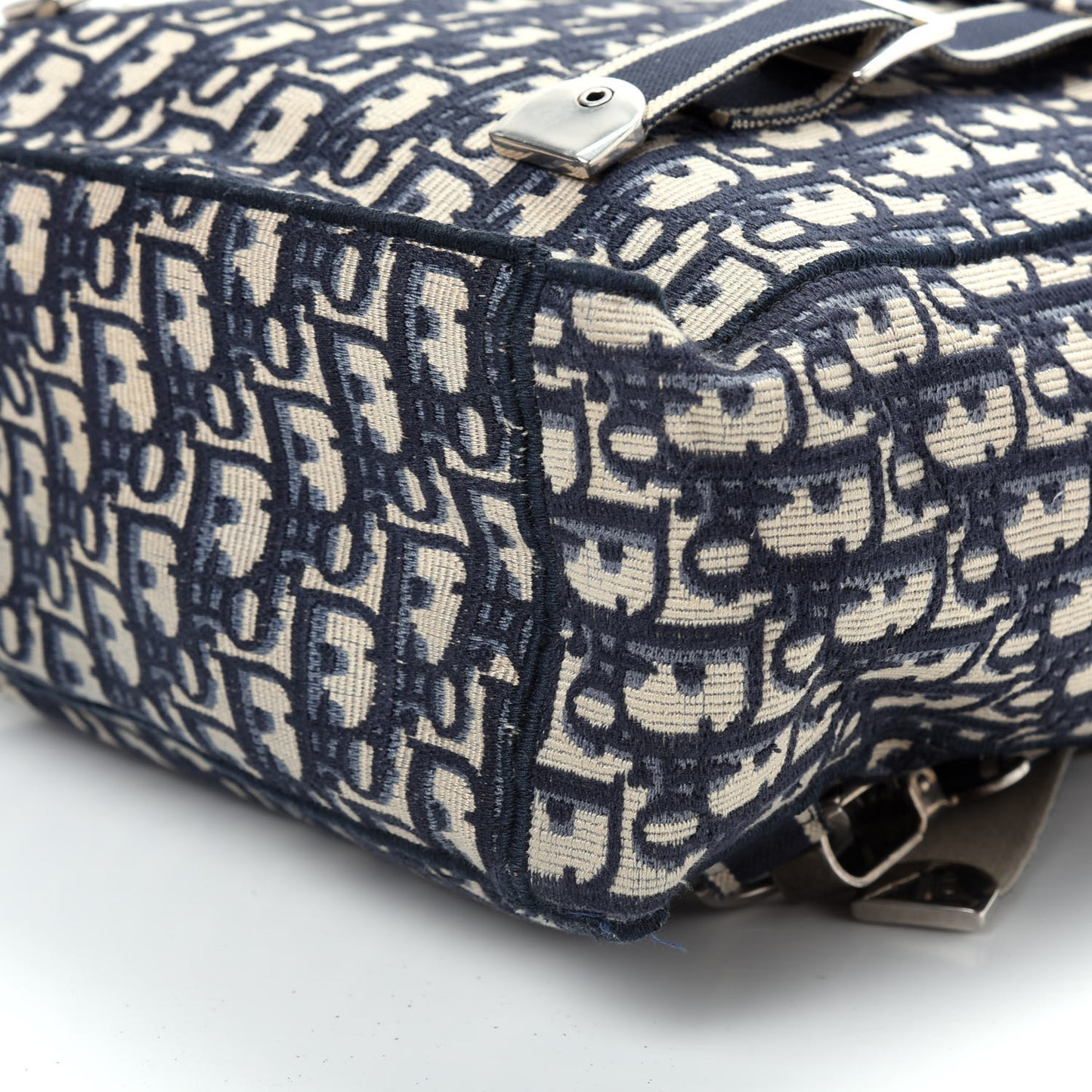 Oblique Backpack Blue White
