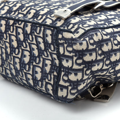 Christian Dior Oblique Backpack Blue White 6 of 8
