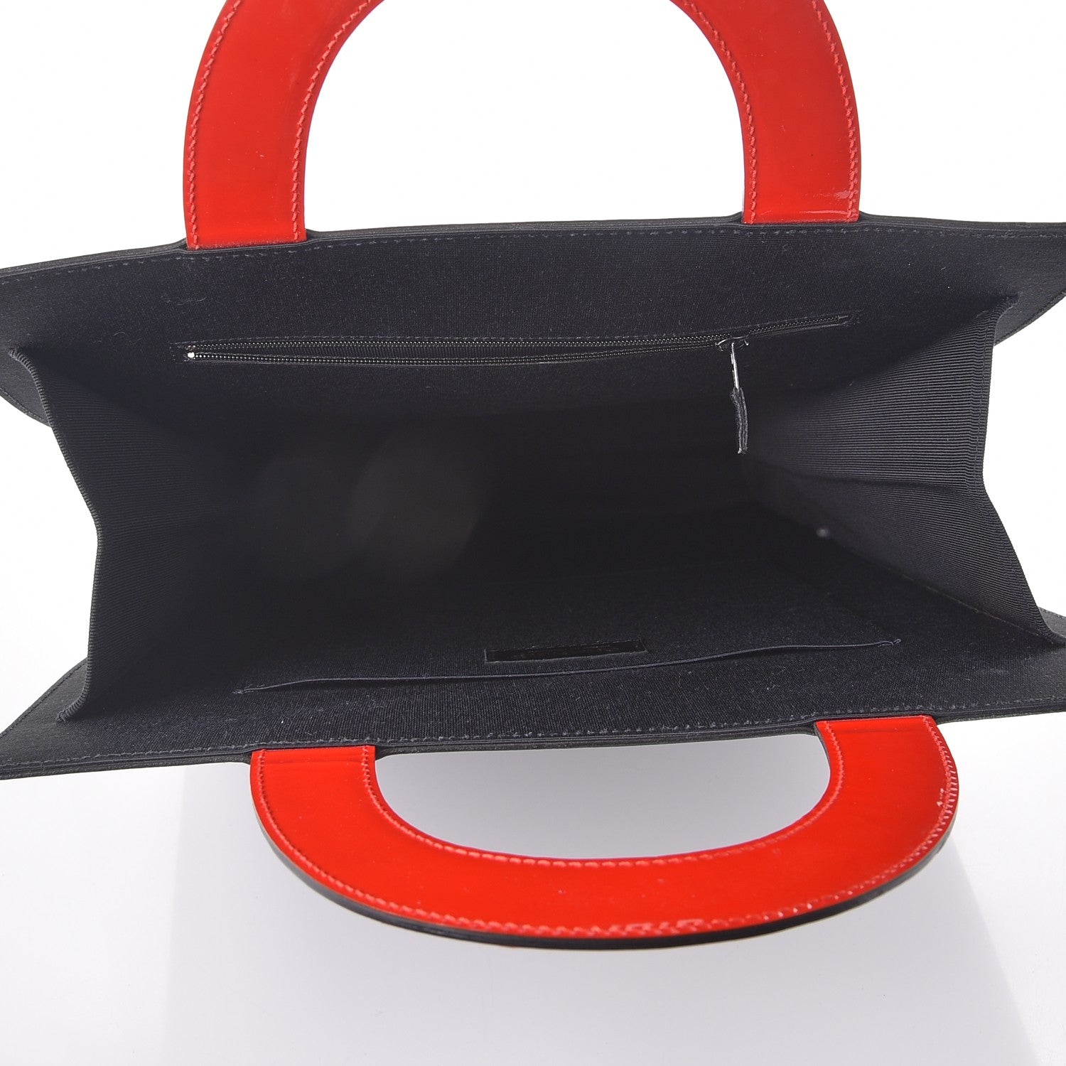 Chanel Patent Printed Shopping Tote Red 5 of 7