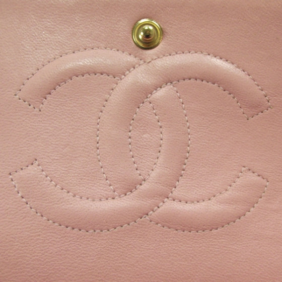 Caviar Medium Double Flap Pink GHW