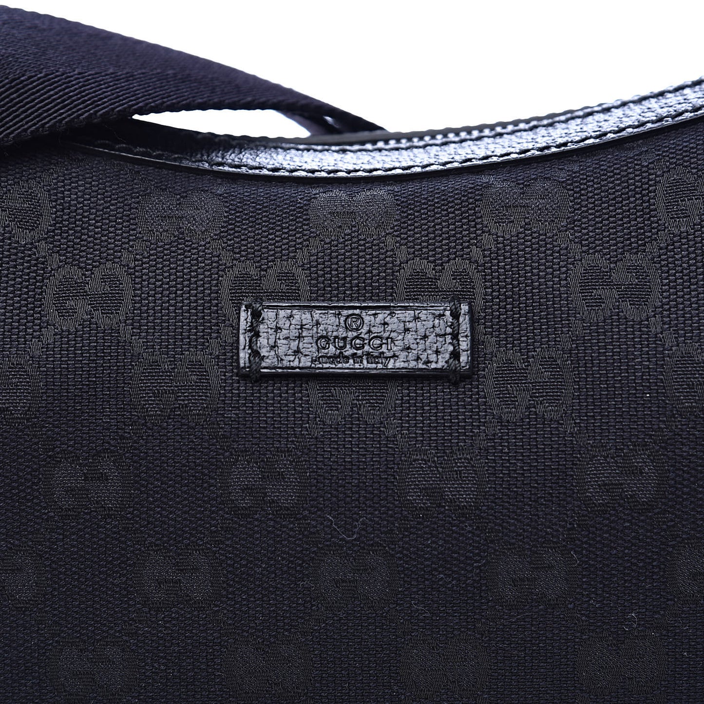 Monogram Medium Half Moon Hobo Black