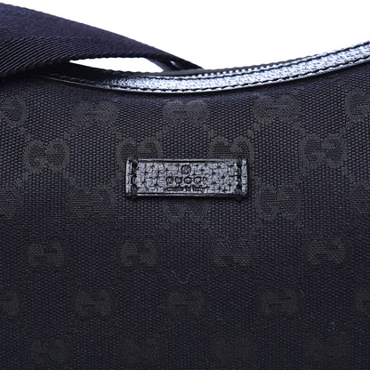 Gucci Monogram Medium Half Moon Hobo Black 10 of 10