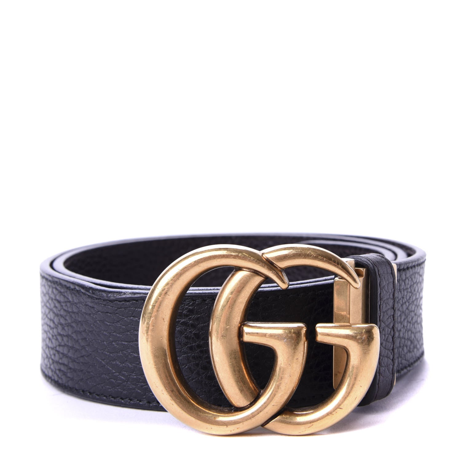 Gucci Calfskin Double G Reversible 37mm Belt 85 34 Black Cocoa 1 of 7