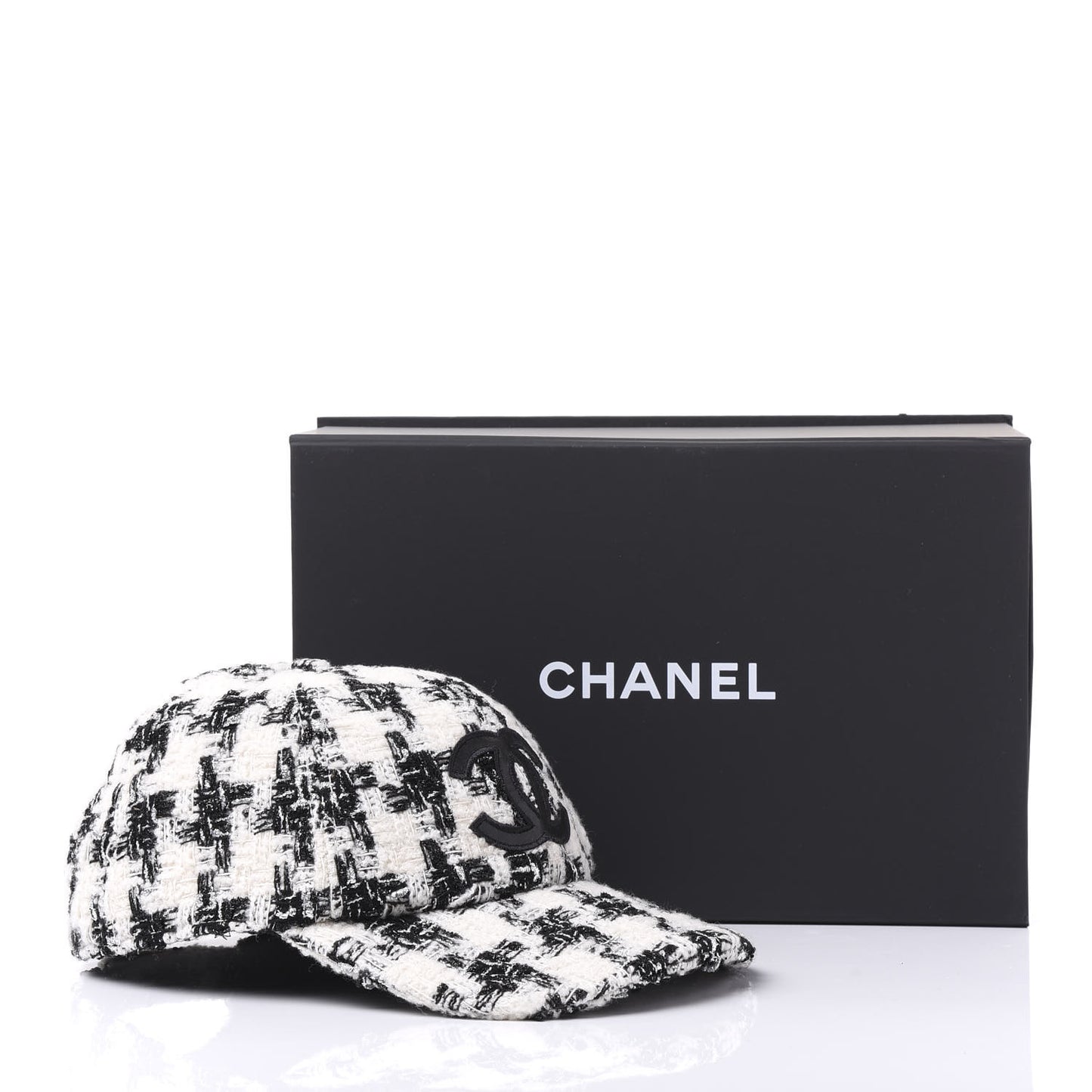 Tweed CC Cap Hat M Black White