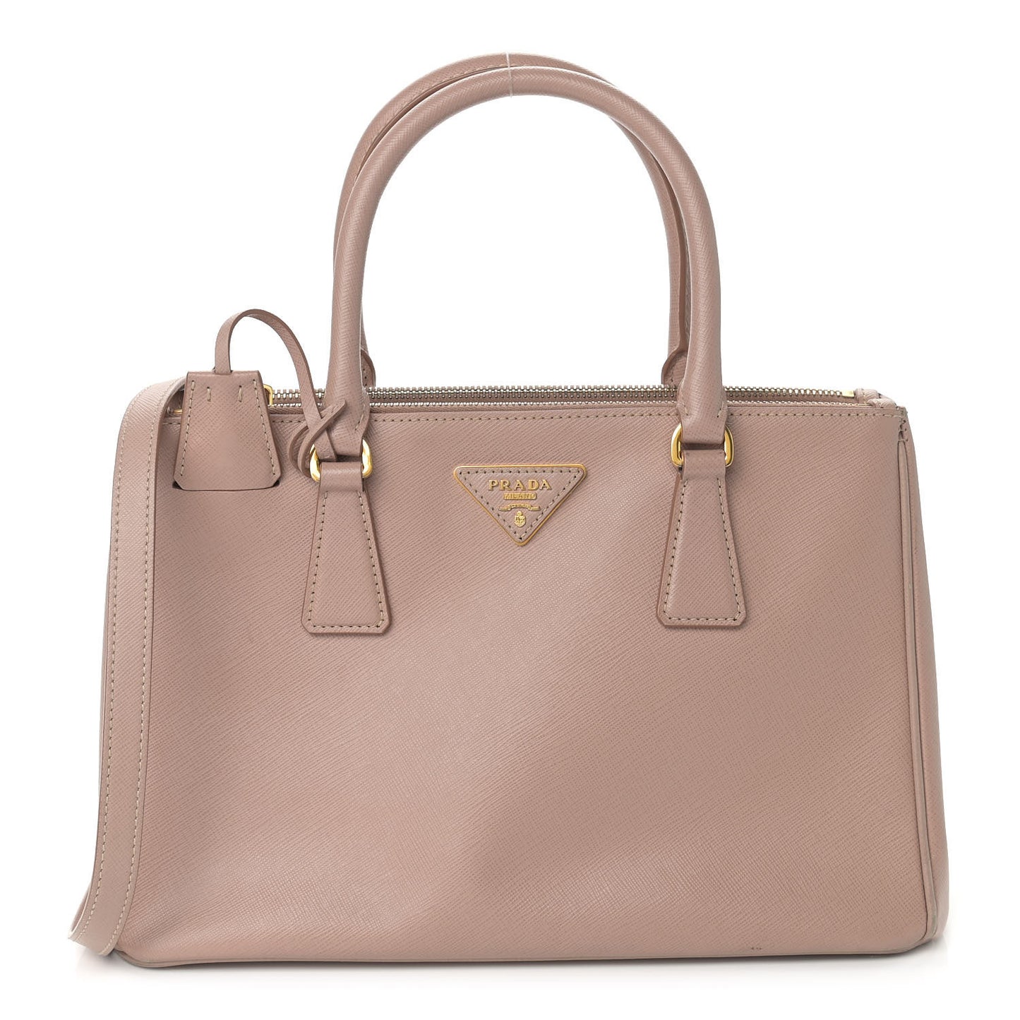 Saffiano Small Galleria Double Zip Tote Cammeo
