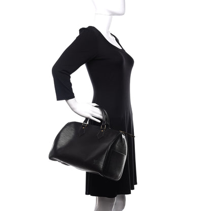 Louis Vuitton Epi Speedy 30 Black 2 of 7