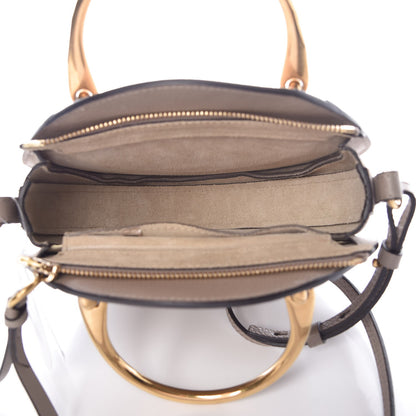 Chloe Smooth Calfskin Suede Patchwork Studded Small Pixie Bag Motty Grey 5 of 11