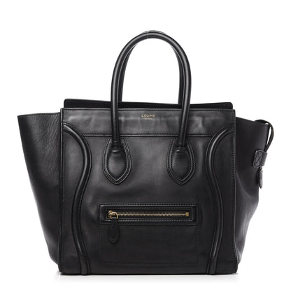 Celine Smooth Calfskin Mini Luggage Black 1 of 9