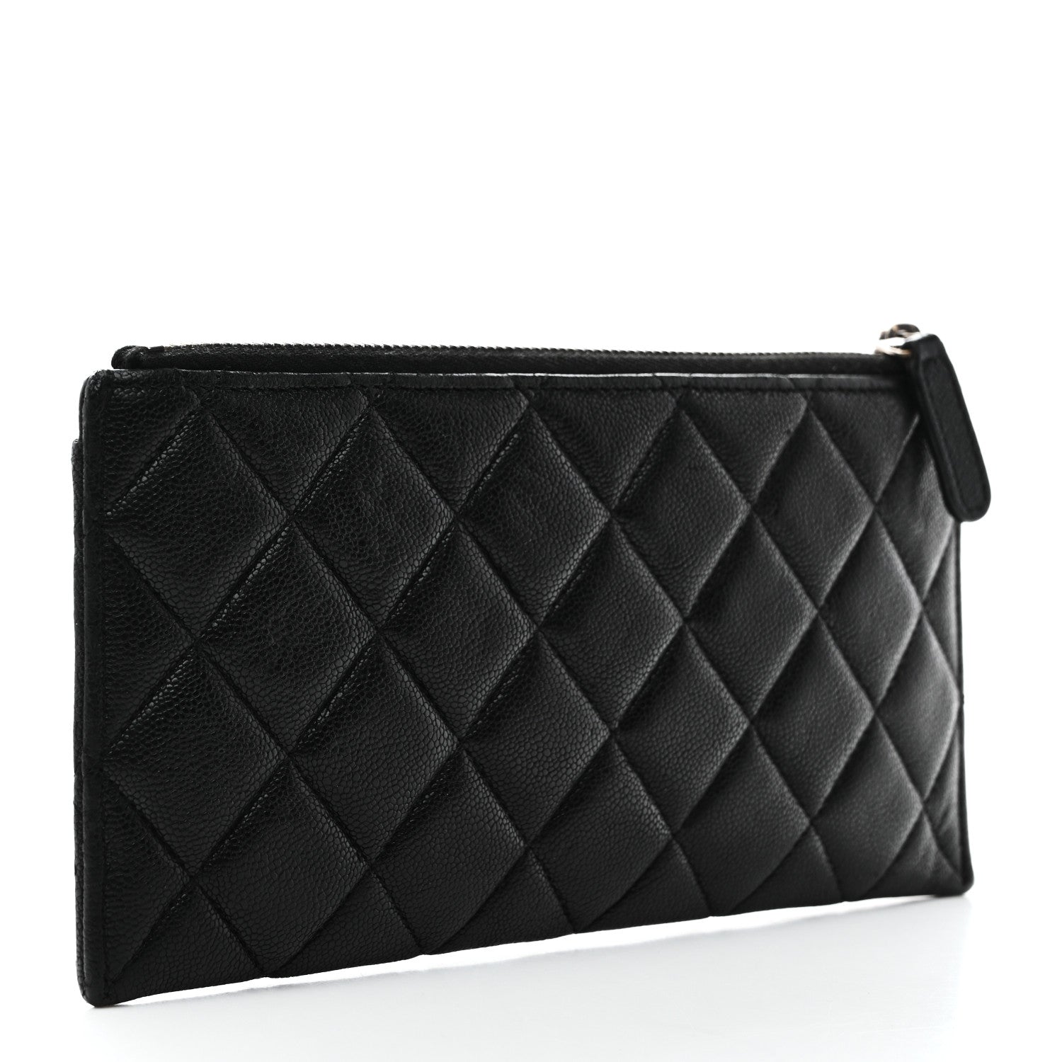 Chanel Caviar Quilted Classic Zip Boy Pouch Black 3 of 7