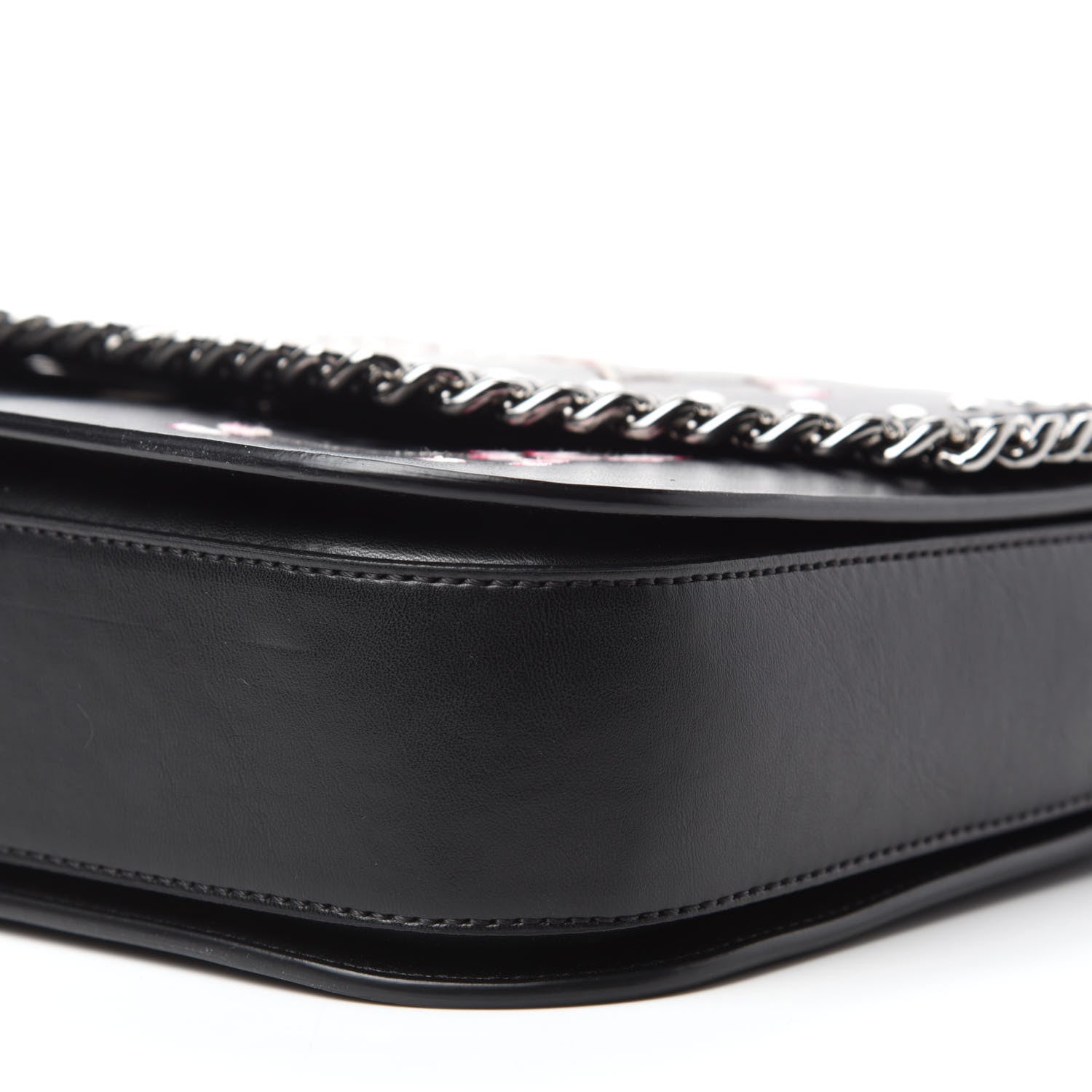 Stella McCartney Eco Alter Nappa Medium Falabella Box Bird Shoulder Bag Black 7 of 12