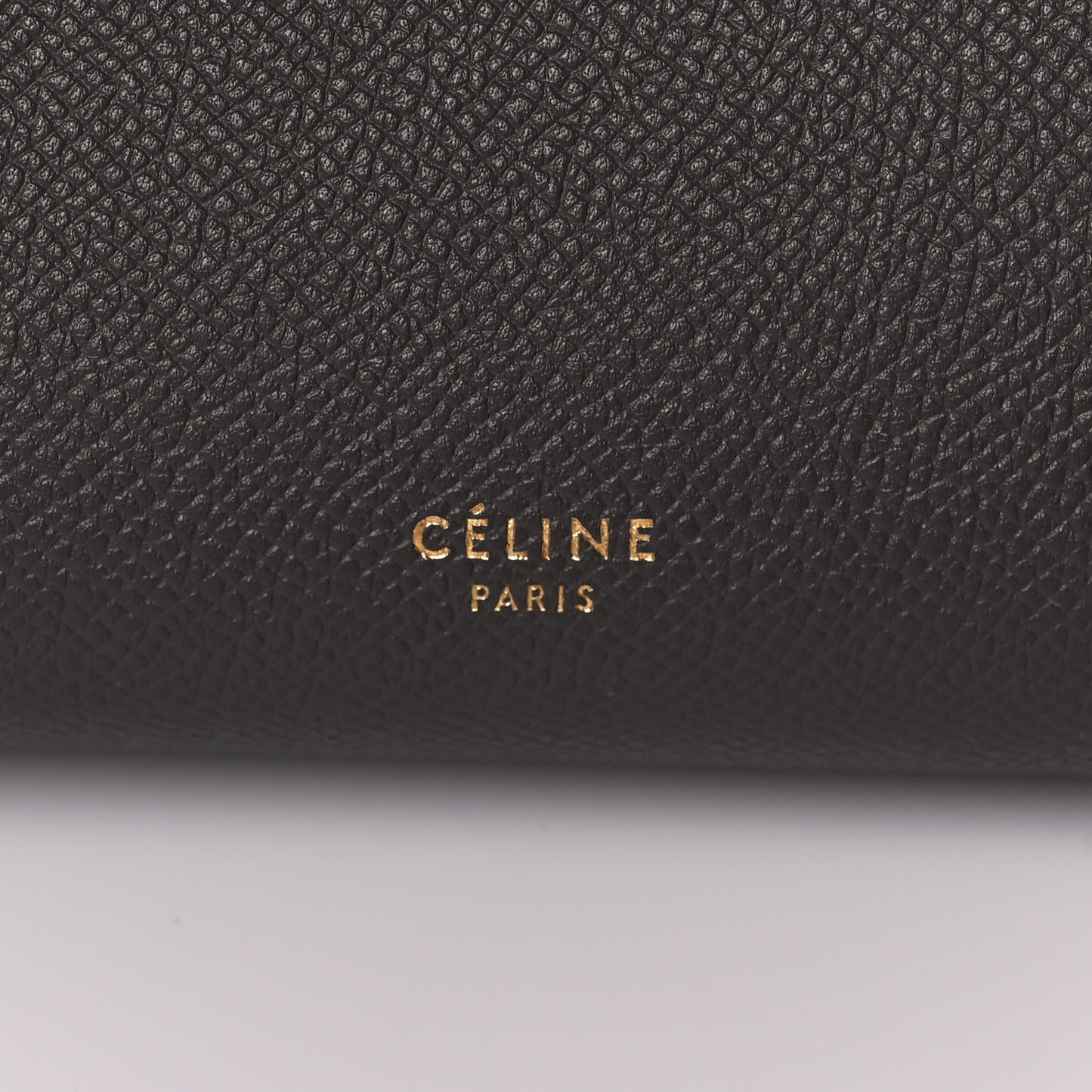 Baby Grained Calfskin Micro Belt Bag Grey