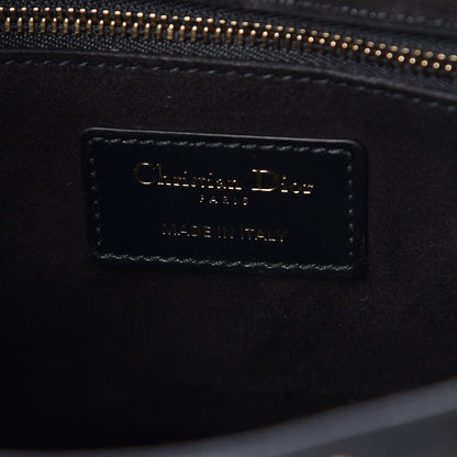 Christian Dior Calfskin Cannage Studded Medium Supple Lady Dior Black 6 of 8