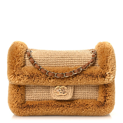 Chanel Braided Raffia Coco Beach Flap Beige 1 of 13
